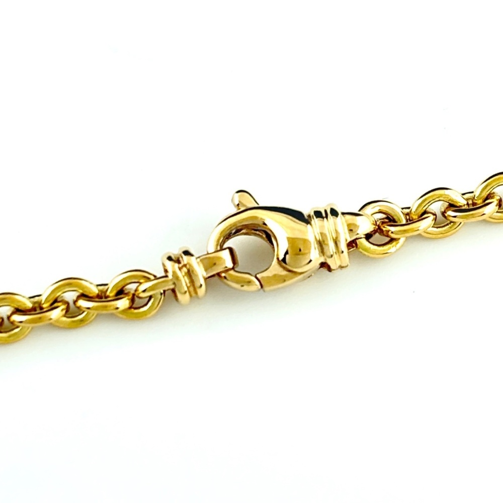 BVLGARI Bulgari Necklace, Yellow Gold (YG), Pendant 750, Onyx, Women's. - Picture 4 of 5
